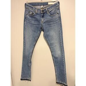 Rag & Bone Dre Low-Rise Slim Boyfriend Ankle Jeans size 25